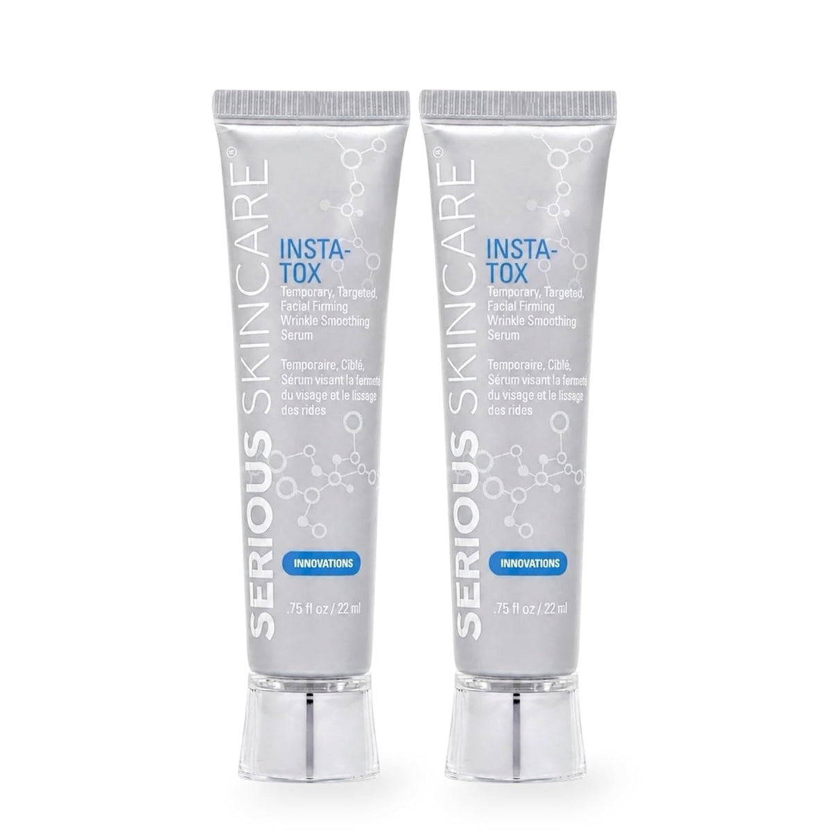 Serious Skincare INSTA-TOX Instant Wrinkle Smoothing Serum, 0.75 Oz, 2 Pack