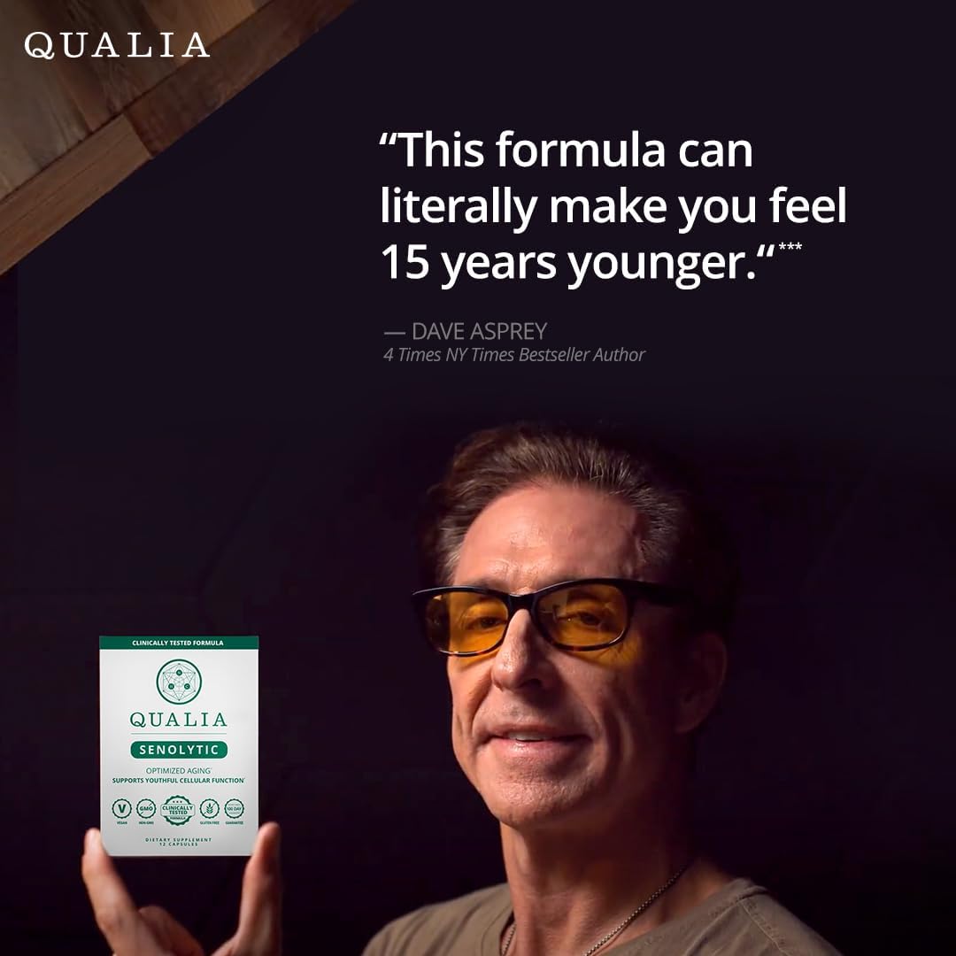 Qualia Senolytic | 1400mg Fisetin for Healthy Aging & Vitality