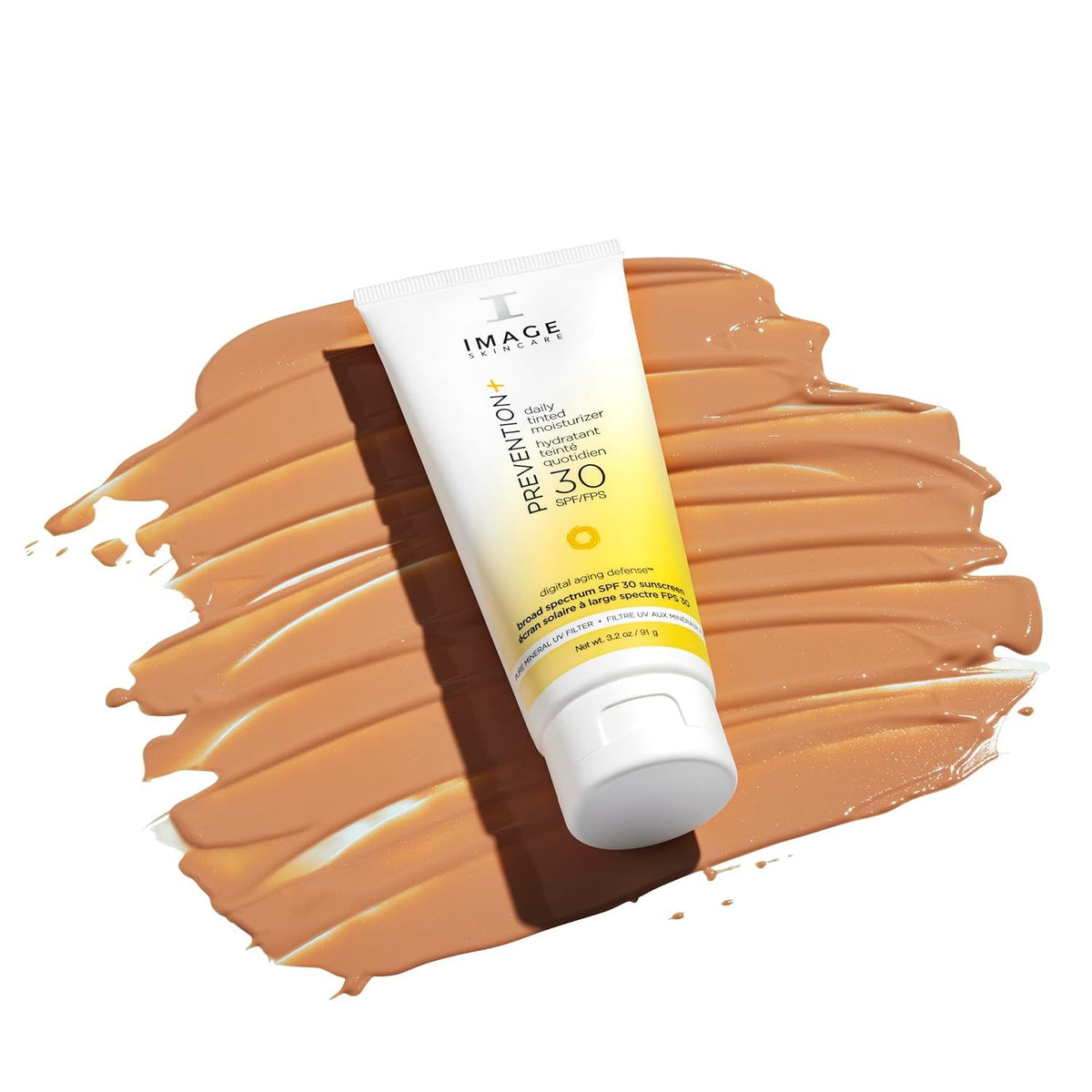 IMAGE Skincare, PREVENTION+ Daily Tinted Moisturizer SPF 30 Sunscreen, No White Cast, 3.2oz