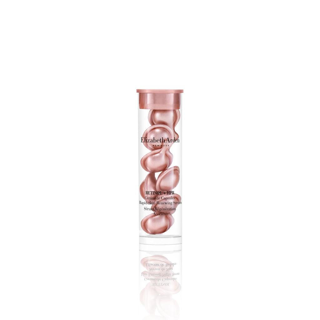 Elizabeth Arden Retinol + HPR Ceramide Rapid Skin Renewing Anti-Aging Face Serum Capsules, Fine Lines & Wrinkles Treatment with Peptides, Vitamin E, & Niacinamide