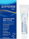 Differin Acne Treatment Gel, 30 Day Supply, Retinoid Treatment for Face with 0.1% Adapalene, Gentle Skin Care for Acne Prone Sensitive Skin, 15g Tube (Packaging May Vary) | 30-Day Supply, OTC Retinoid, Clears Acne & Prevents Breakouts, Gentle For Sensitiv