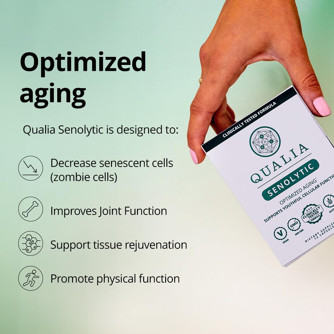 Qualia Senolytic | 1400mg Fisetin for Healthy Aging & Vitality