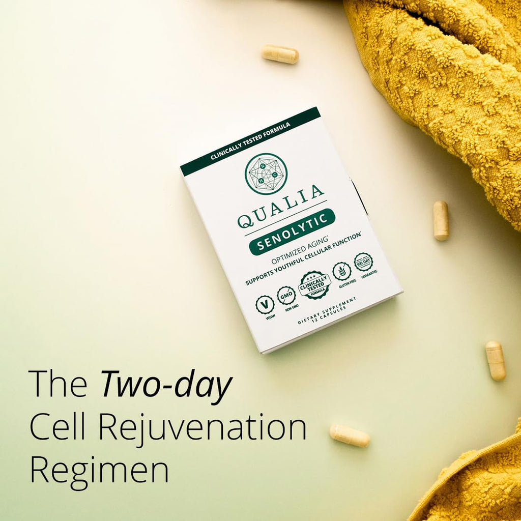 Qualia Senolytic | 1400mg Fisetin for Healthy Aging & Vitality