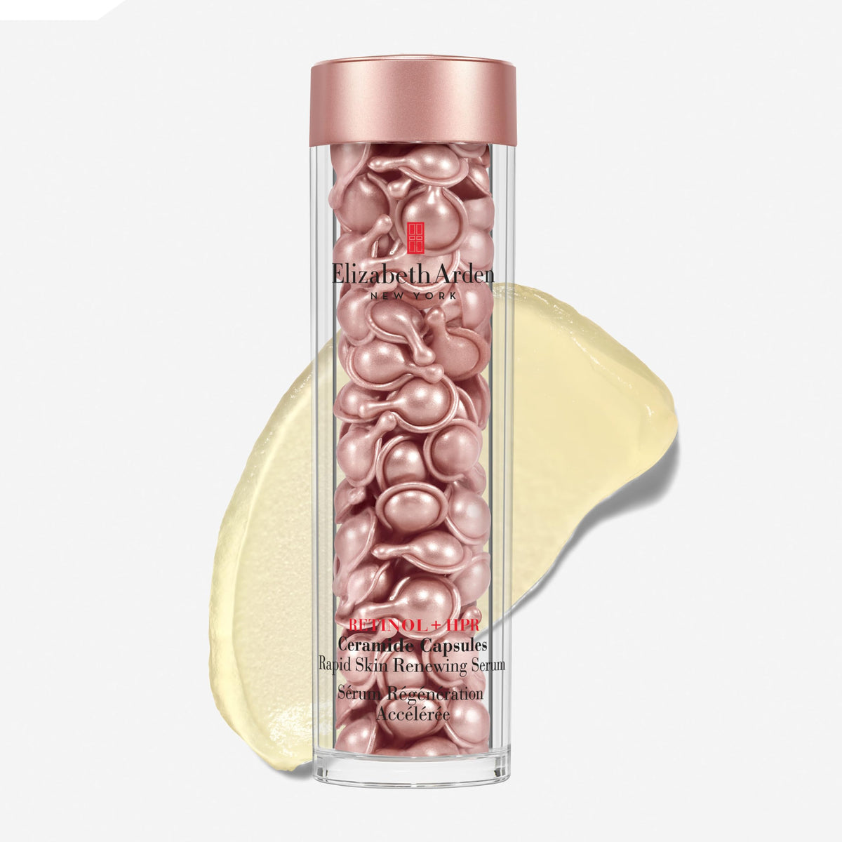 Elizabeth Arden Retinol + HPR Ceramide Rapid Skin Renewing Anti-Aging Face Serum Capsules, Fine Lines & Wrinkles Treatment with Peptides, Vitamin E, & Niacinamide