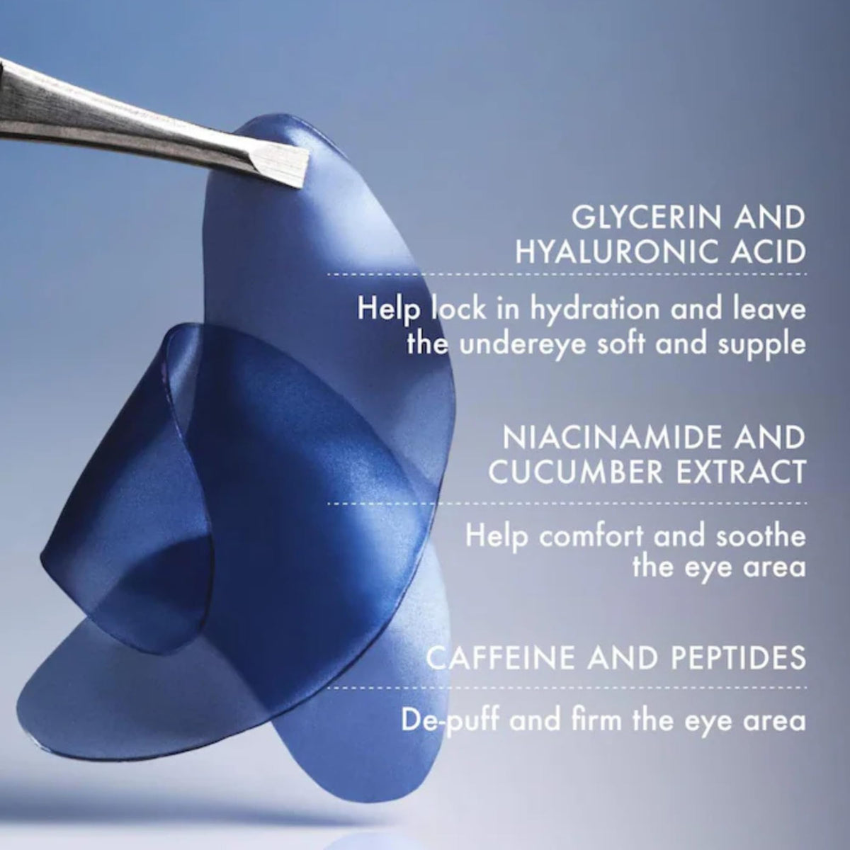 Summer Fridays Jet Lag Hydrating Eye Patches - De-puffing Hydrogel Under Eye Masks with Hyaluronic Acid, Caffeine + Peptides - Soothing + Refreshing At-Home + Travel Skin Care (15 Pairs)