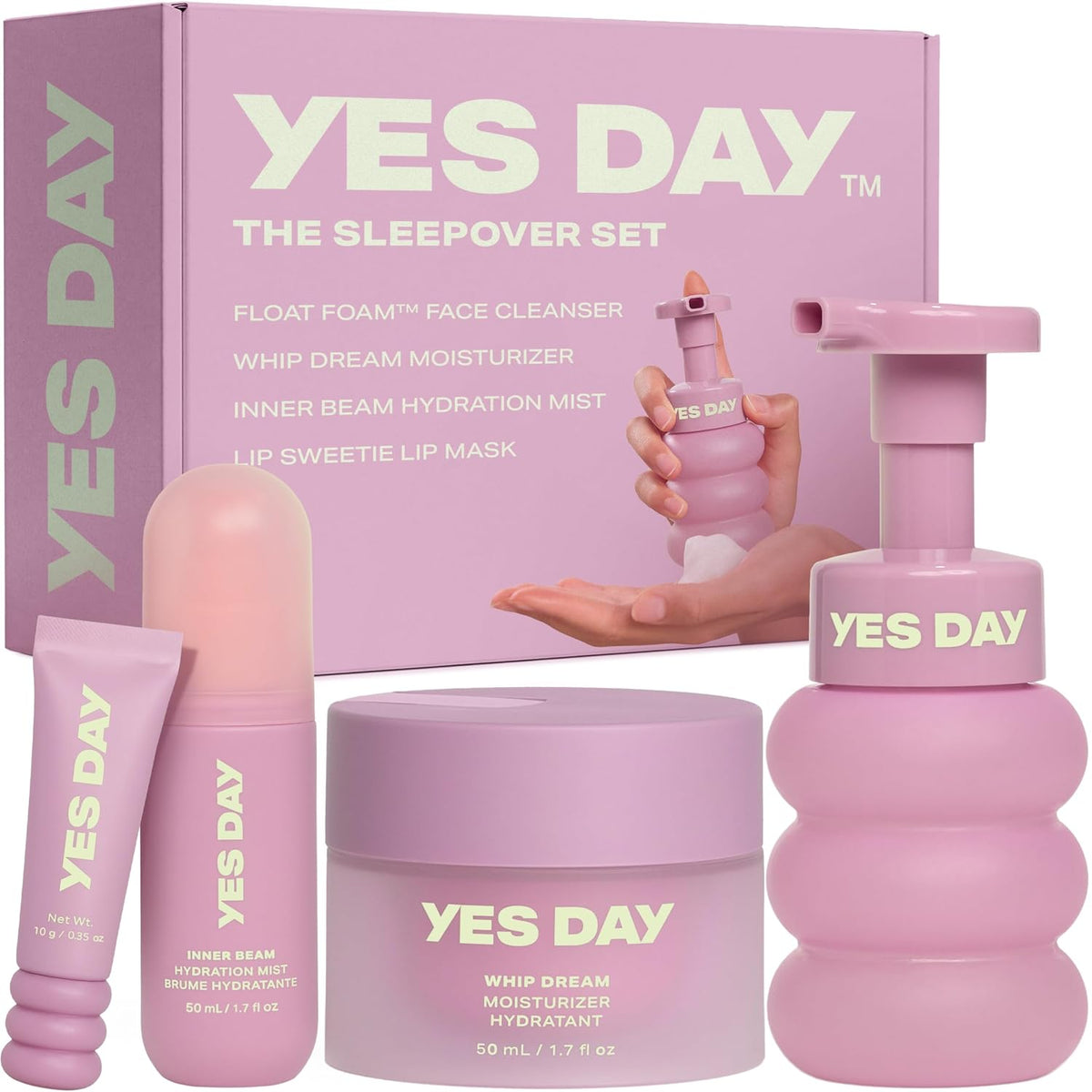 YES DAY The Sleepover Set, Complete Skincare for Teens & Tweens