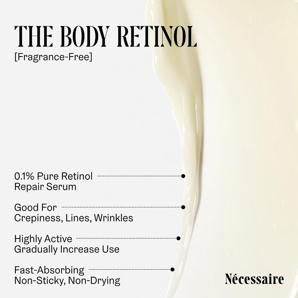 The Body Retinol. Firming Retinol Body Lotion - 0.1% Pure Retinol + 10% AHA