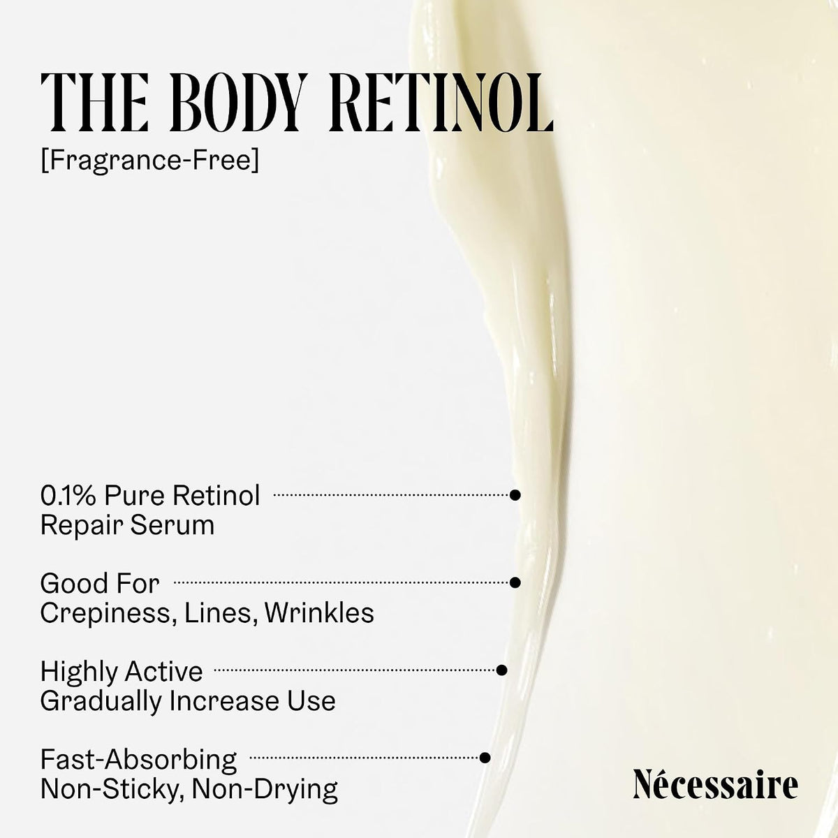 The Body Retinol. Firming Retinol Body Lotion - 0.1% Pure Retinol + 10% AHA