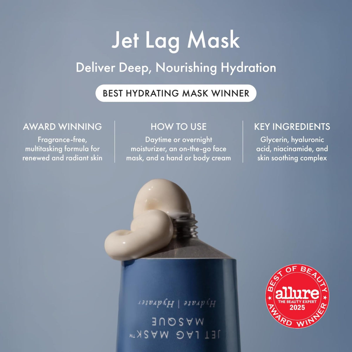 Summer Fridays Jet Lag Hydrating Eye Patches - De-puffing Hydrogel Under Eye Masks with Hyaluronic Acid, Caffeine + Peptides - Soothing + Refreshing At-Home + Travel Skin Care (15 Pairs)