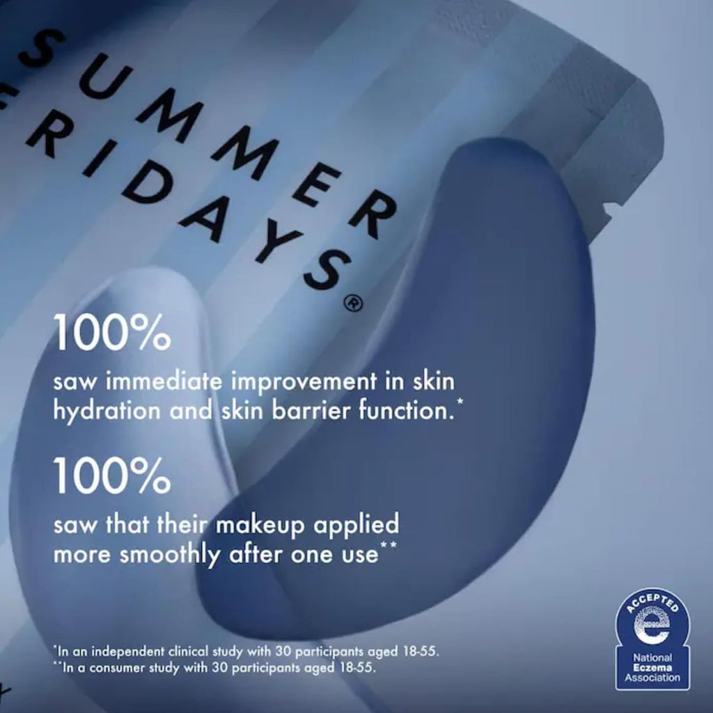 Summer Fridays Jet Lag Hydrating Eye Patches - De-puffing Hydrogel Under Eye Masks with Hyaluronic Acid, Caffeine + Peptides - Soothing + Refreshing At-Home + Travel Skin Care (15 Pairs)