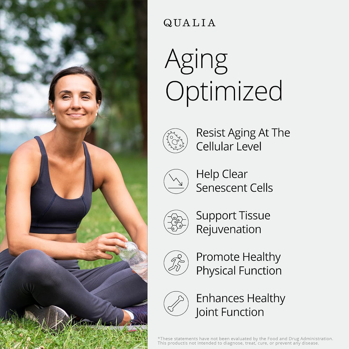Qualia Senolytic | 1400mg Fisetin for Healthy Aging & Vitality