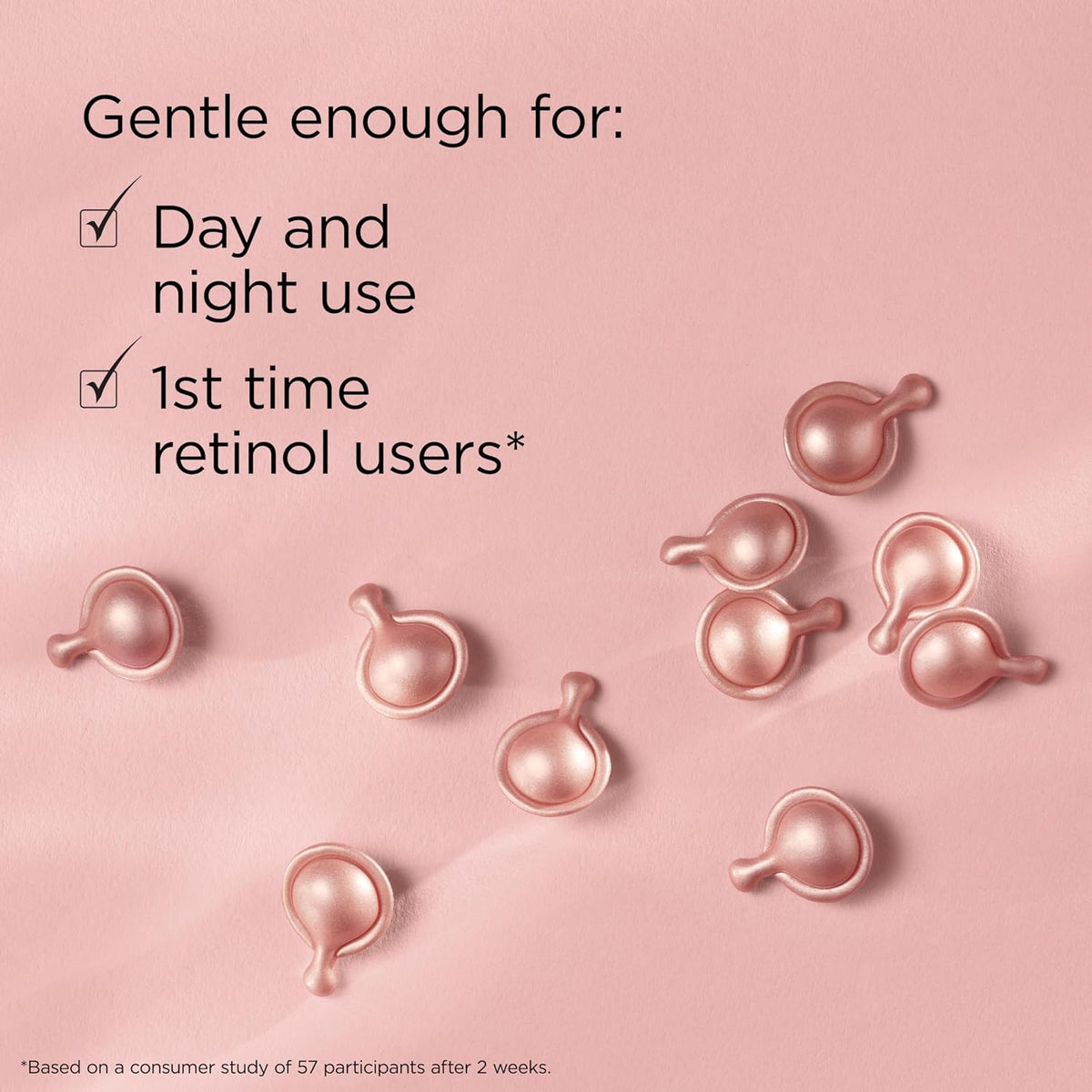Elizabeth Arden Retinol + HPR Ceramide Rapid Skin Renewing Anti-Aging Face Serum Capsules, Fine Lines & Wrinkles Treatment with Peptides, Vitamin E, & Niacinamide