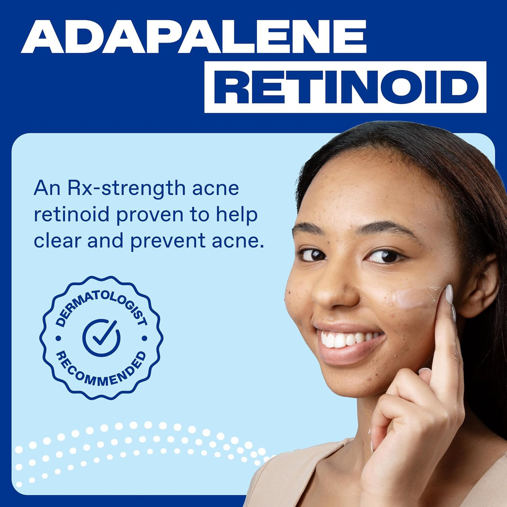 Differin Acne Treatment Gel, 30 Day Supply, Retinoid Treatment for Face with 0.1% Adapalene, Gentle Skin Care for Acne Prone Sensitive Skin, 15g Tube (Packaging May Vary) | 30-Day Supply, OTC Retinoid, Clears Acne & Prevents Breakouts, Gentle For Sensitiv