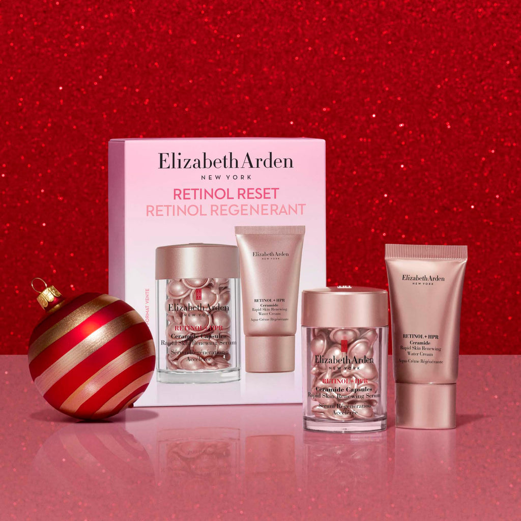 Elizabeth Arden Retinol + HPR Ceramide Rapid Skin Renewing Anti-Aging Face Serum Capsules, Fine Lines & Wrinkles Treatment with Peptides, Vitamin E, & Niacinamide